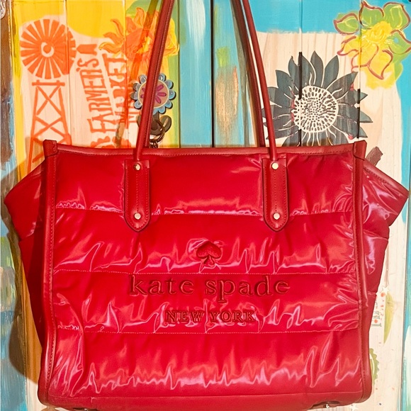 kate spade Handbags - Kate Spade Vibrant Ella Extra Large Puffy Tote  👜